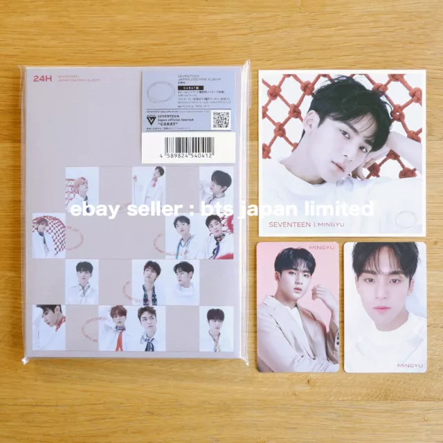 SEVENTEEN MINGYU 24H OFFICIAL FAN CLUB CARAT ver. + HMV 3 PHOTO CARD