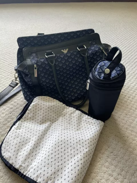 Armani Junior baby diaper bag