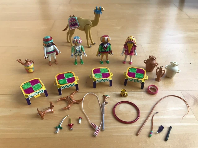 Playmobil - orientalisches Set - Araber, Beduinen mit Dromedar - selbst angemalt