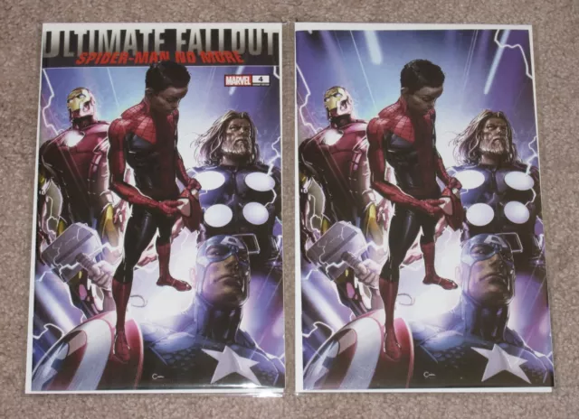 Ultimate Fall Out #4 Clayton Crain Facsimile Trade Dress + Virgin Variant Set