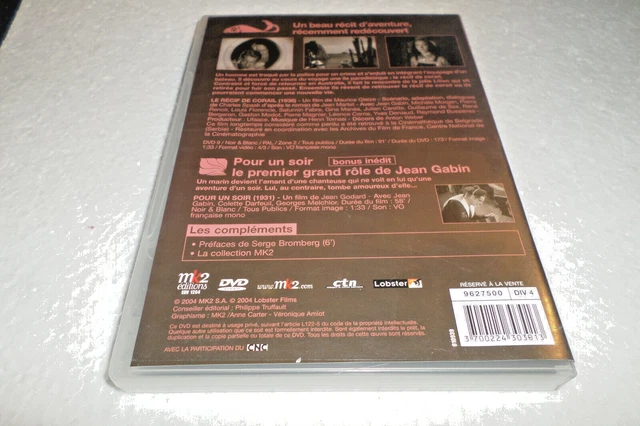 DVD - LE RECIF DE CORAIL / Michèle Morgan   Jean Gabin./ DVD 2
