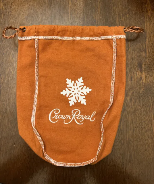 Crown Royal Salted Caramel Snowflake Limited Edition 9” Bag 750ml - Burnt Orange