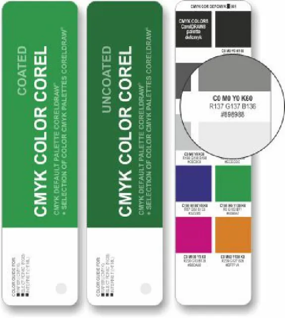 COLOR CMYK COREL Coated/Uncoated - color guide for digital print