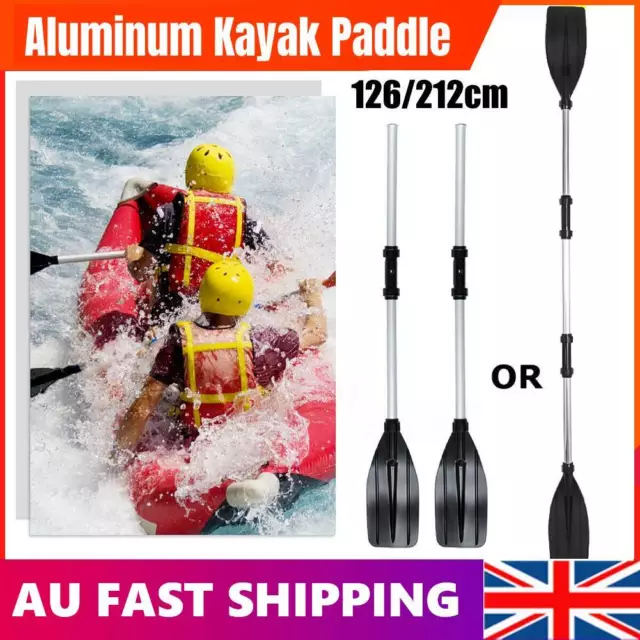 2 x H/DUTY TELESCOPIC ALUMINIUM OARS PADDLES BOAT MARINE KAYAK BOAT PADDLES AU