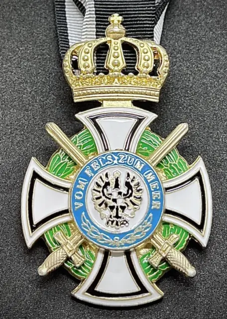Distintivo Ordine Di Hohenzollern - Croce Di Cavaliere Con Spade
