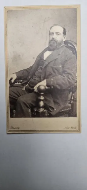 Civil War Era CDV by Mathew Brady New York Seated Man