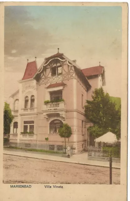 AK Marienbad, Villa Vineta,  gel. 1915