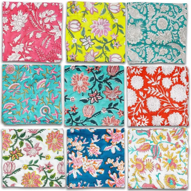 Wholesale Lot Of 10 Pcs Set Cotton Napkins floral napkins cloth boho napkins