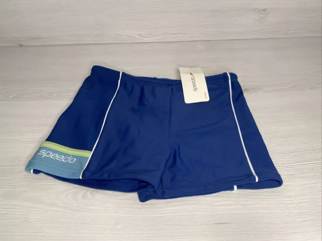 Speedo swim shorts Boys Blue Swimwear Size S waist 28 age 10 BNWT