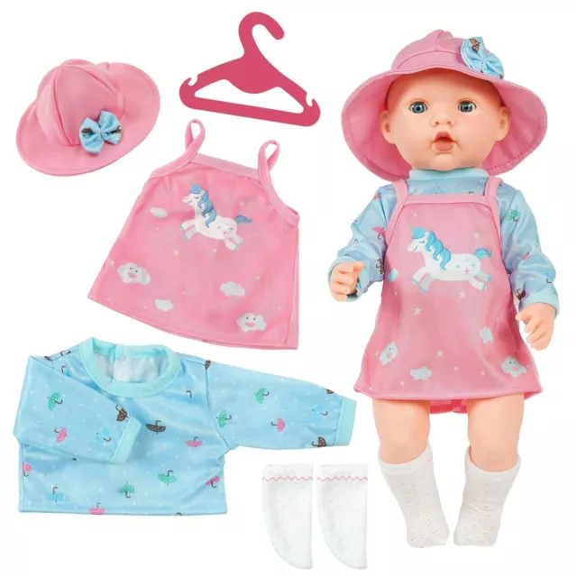 Aolso Vestiti per Bambole per New Born Baby Doll Abito per Bambolotti YDRE