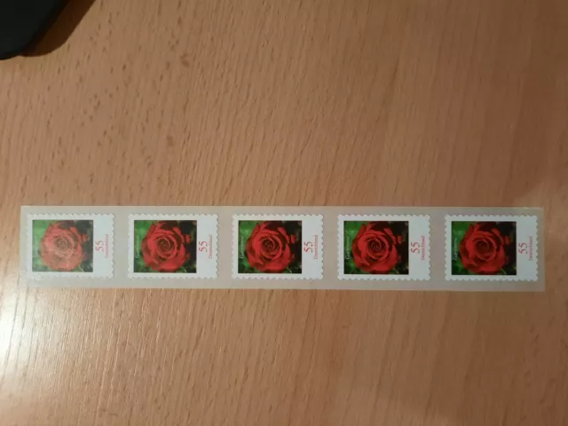 Bund Rollenmarke 5er Streifen mit der Nr. 20 Mi-Nr. 2675 postfrisch