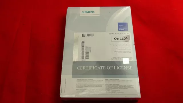 SIEMENS 6AV2 100-0AA04-0AA5 -fs Simatic Wincc Basic V14 Engineering-Sw