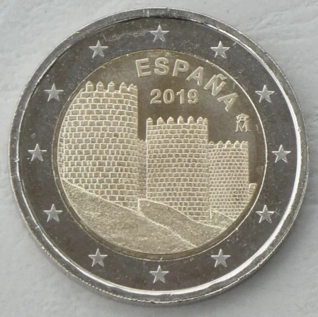 2 Euro Gedenkmünze Spanien 2019 Avila unz.