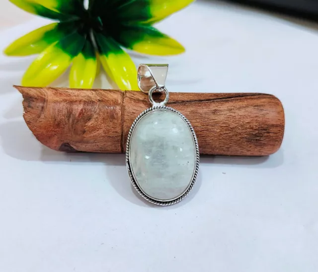 Moonstone pendant 925 Sterling Silver Women Pendant beautiful gift For Love A83