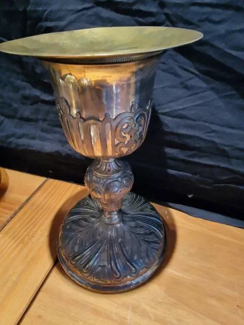 Kelch Messkelch Abendmahlkelch in komplett echt Silber chalice kelk 23cm