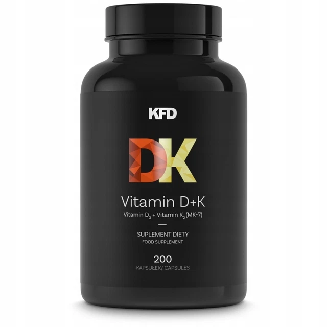 Complemento alimenticio KFD D3 + K2 MK-7 200 cápsulas, flash UPS