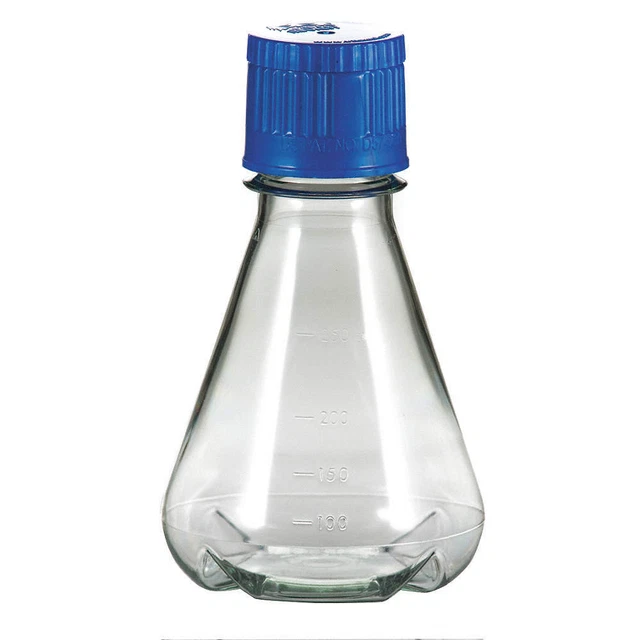 WHEATON WPFBC0250S Erlenmeyer Flask,250mL,100 to 250mL,PK12
