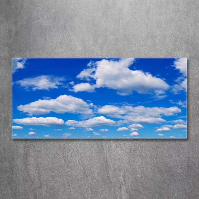 Glas-Bild Wandbilder Druck auf Glas 120x60 Deko Landschaften Wolken Himmel