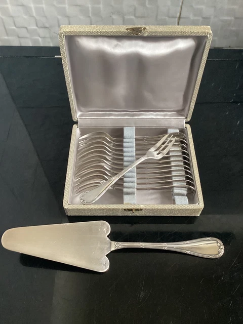 CHRISTOFLE LOT DE 6 Cuillères à café en métal argenté au filet CHINON 14cm EUR 68,00 - FR