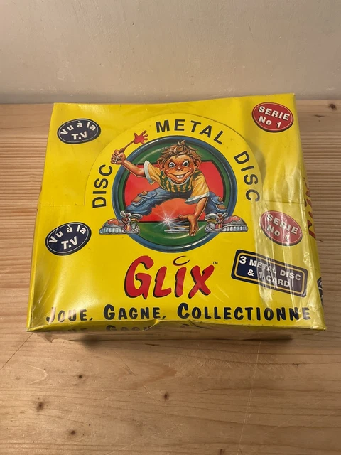 GLIX ORIGINAL METAL DISC BLISTER NEUF MOC NEW Série 1 FR 5 métal +1power Glix