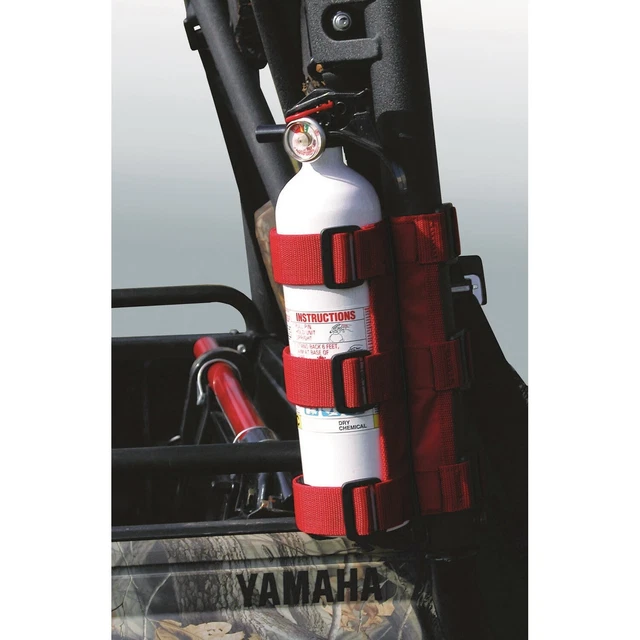 Atv Utv Fire Extinguisher Holder Bracket 1"-1.5" 63305.20 Rugged Ridge Red