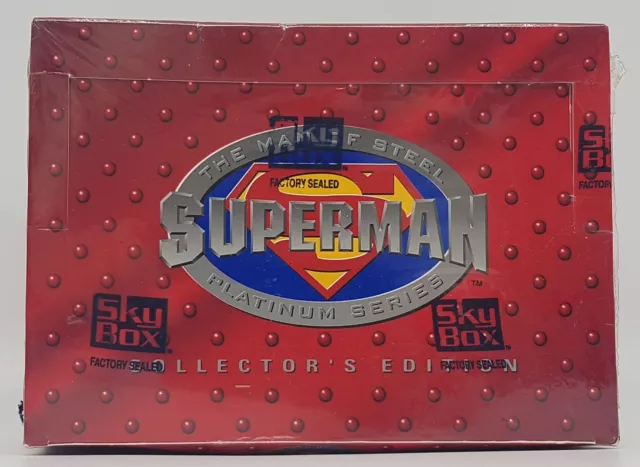 Skybox Superman The Man Of Steel Platinum Series Collectors Edition Box 1994