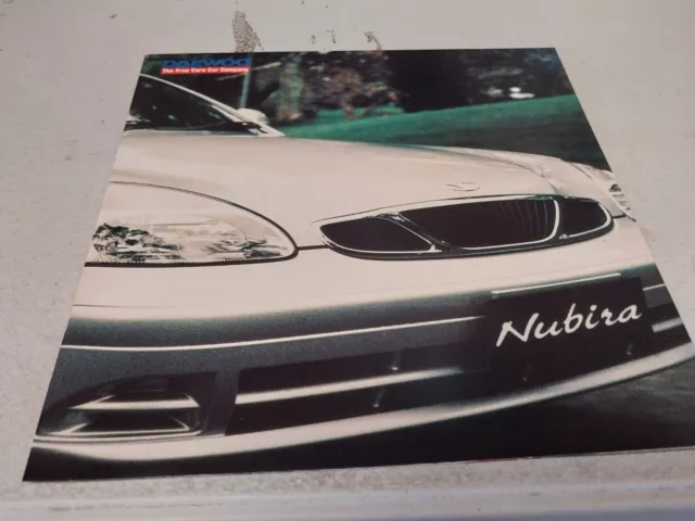 1999 DAEWOO NUBIRA  Original Australian Sales Brochure