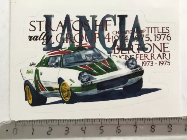 Sticker / Aufkleber, Lancia Stratos HF Bertone, Alitalia, Rallyeweltmeister