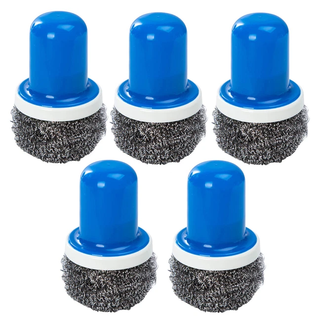 5 pz Spazzola Pulizia Cucina Cucina Cucine Cucine Cucine Cucine Cucine Cuscinetti Acciaio Scrubber La Padella