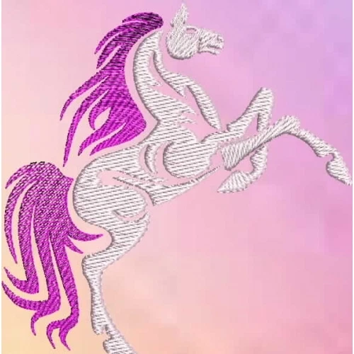 Embroidered Ladies T-Shirt - Tribal Horse S2-01 Sizes S - XXL