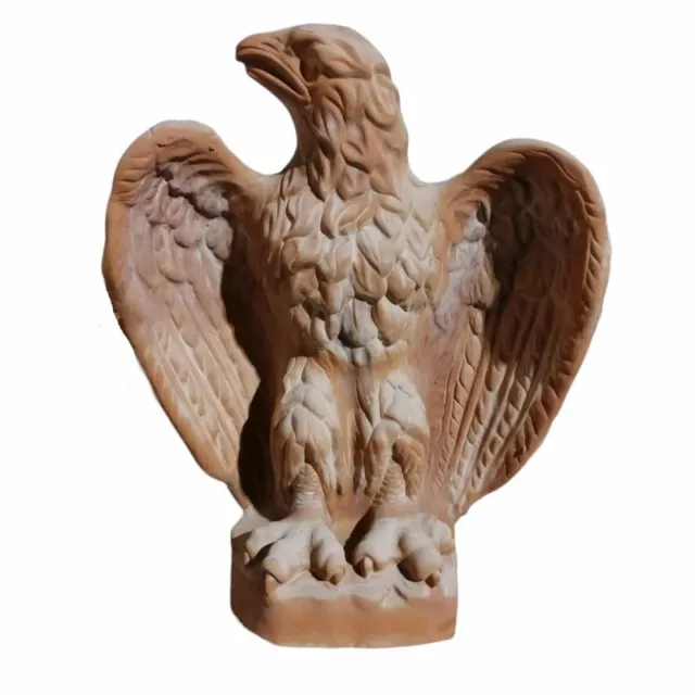 Aquila In Terracotta Toscana Cm. 65 Statua Tuscan Terracotta Aquila Italy