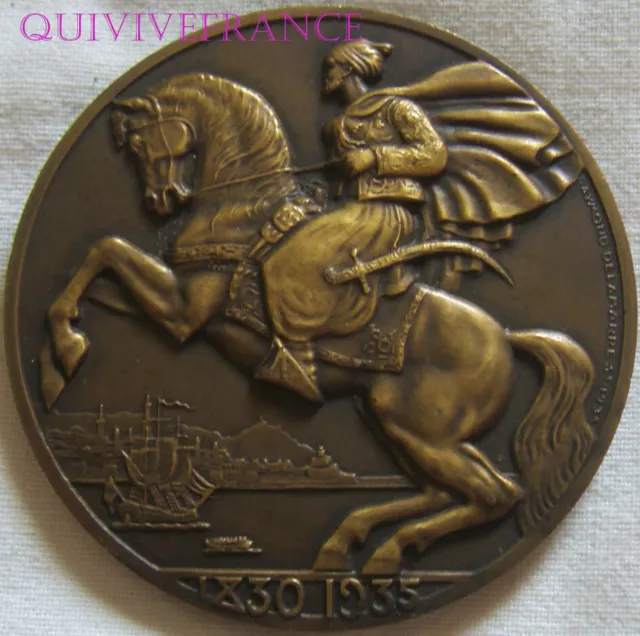 MED13531 - MEDAILLE VILLE D'ALGER 1935 Cie GENERALE TRANSTLANTIQUE par DELAMARRE