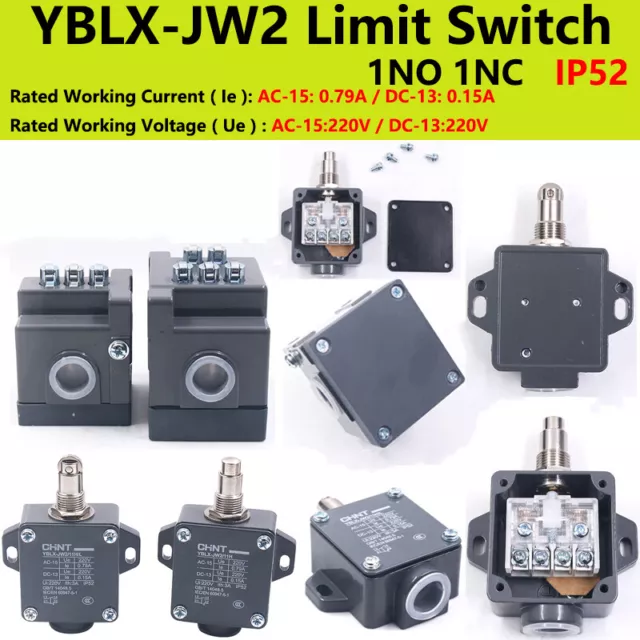 YBLX-JW2 Limit Switch, YBLX-JW2 Roller Plunger Micro Momentary Switches 1NC+1NO
