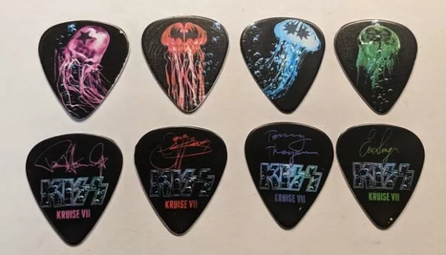 KISS KRUISE VII Set of 4 JELLYFISH Picks 2017 Guitar Pic Pick