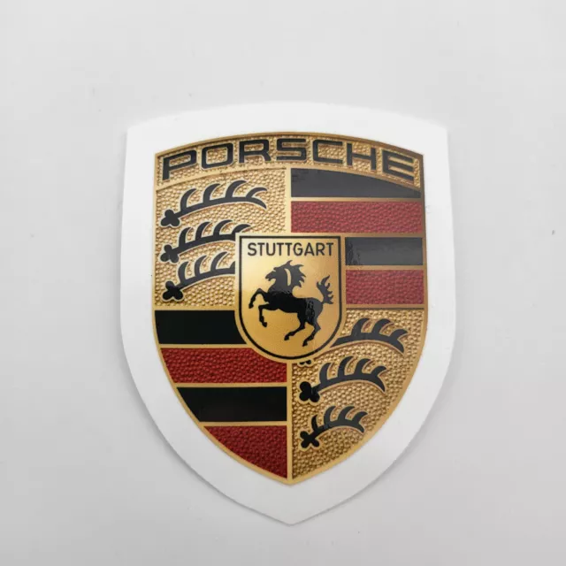 Porsche Wappen Aufkleber Logo Emblem, 6,5cm x 5,5cm, farbig, WAP0130050MCST