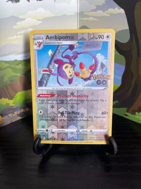 Ambipom 057/078 - Pokemon Go - Common - Reverse Holo - Pokemon Card TCG - LP