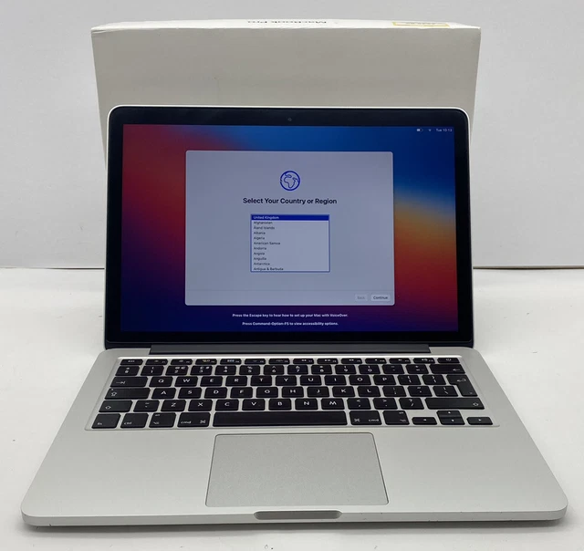 Apple MacBook Pro 13" 2014 A1502 Intel Core i5 @2.6GHz 8GB RAM 128GB SSD Big Sur