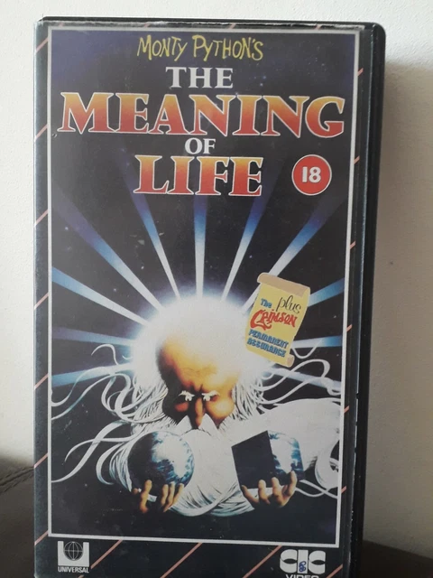 MONTY PYTHON THE Meaning Of Life VHS 1983 Rare Retro Video VHR 1093 ...