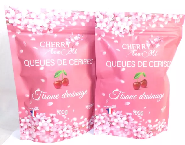 CHERRY TEA MI QUEUES DE CERISES TISANE DRAINAGE 2 x 100G - 09/2025