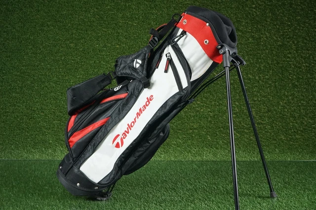 Taylormade Burner Youth 4-Way Divider Junior Golf Stand Bag Red/Black/White, 32" Taylormade Burner Youth 4-Way Divider Junior Golf Stand Bag Red/Black/White, 32"
