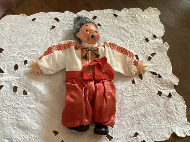 Vintage USSR Made Cossack Doll circa 1963 Soviet Union Era Toy
