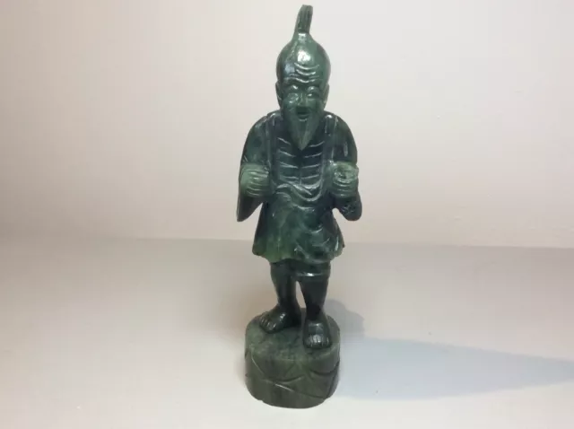 Antique Chinese Jade Figure On Matching Stand/Plinth.