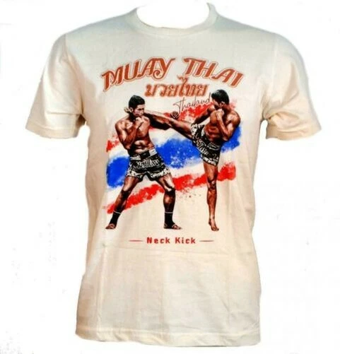 Originale Uomo Camicia Muay Thai Boxe T-Shirt T Shirt S-XL Comprato IN Tailandia