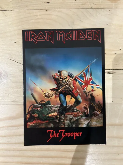 Vintage Postcard: IRON MAIDEN - the Trooper Iconic Cover Reflex Unposted