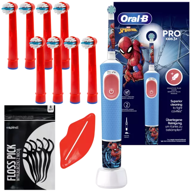 Brosse à dents électrique Oral-B Vitality Pro 103 Spiderman + 8 embouts de...