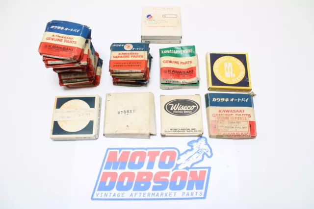 Kawasaki Genuine Piston Rings Lot Vintage Bulk