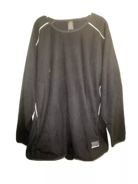 🔥🔥Easton Men’s Fleece Batting Jacket With Front Pockets! Size 3xl Black/White