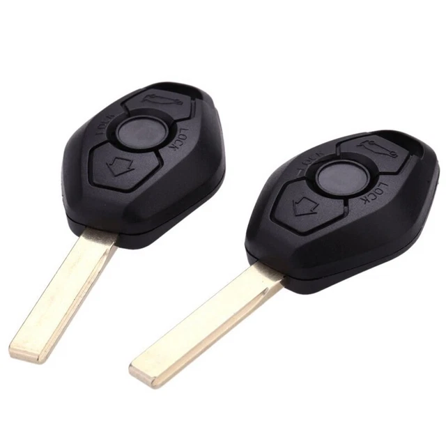 2pcs non coupee vehicule Remplacement a distance Blank coquille coffret de CleJ4