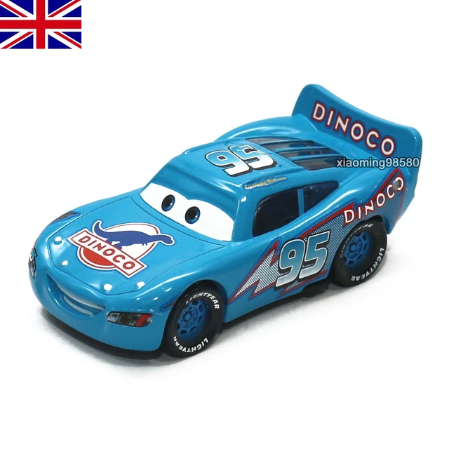MATTEL DISNEY PIXAR Cars Dinoco LIGHTNING McQUeen 1:55 Diecast Toy Car ...