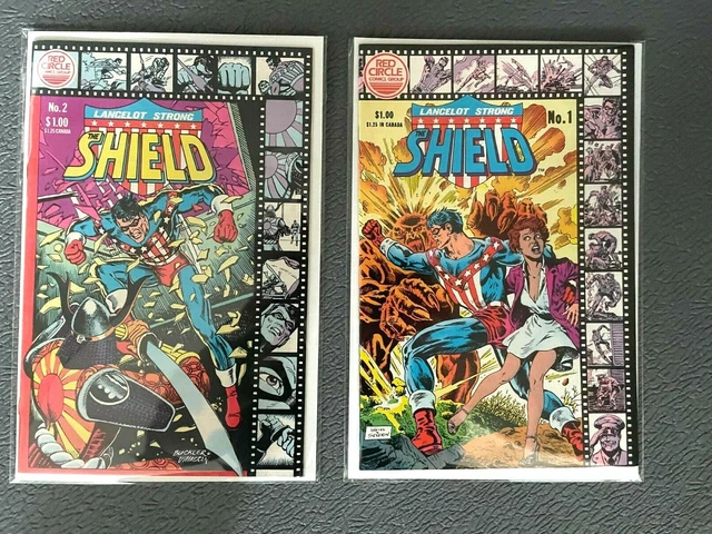 Complete series of 2 Lancelot Strong The Shield #1 and 2 HIGH GRADE 1983